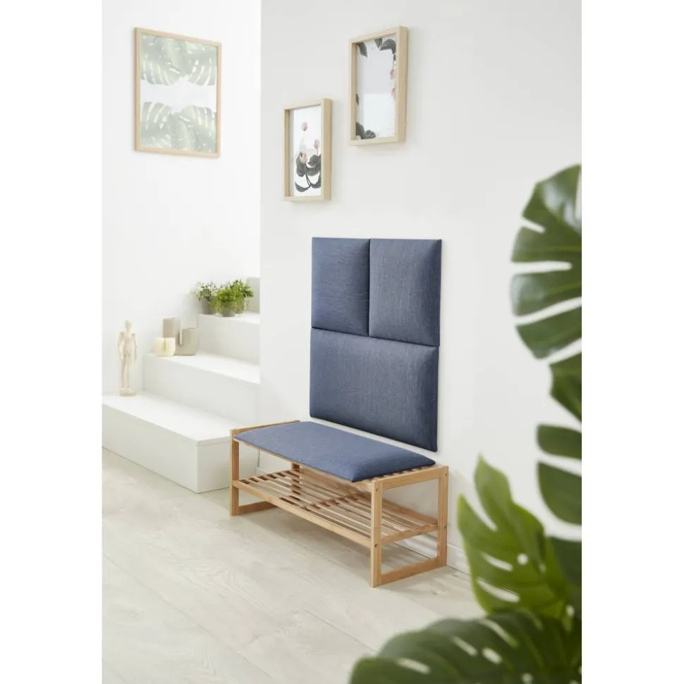 Wandkissen 'Inari' blau 30 x 30 cm