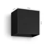 Wandleuchte 'Hue Resonate' schwarz 12 x 12 cm
