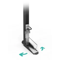 Wandmontage 'Bikelift' schwenkbar dunkelgrau-metallic