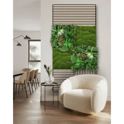 Wandpaneel 'Flora' Exotisch 52 x 52 cm