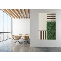 Wandpaneel 'Modular Wall 11304B Ivory Sandstone Stone' grau 52 x 104 cm