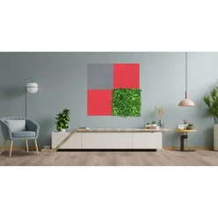 Wandpaneel 'Modular Wall PET 11203A' grau 52 x 52 cm