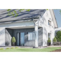 Wandverblender 'Ovideo' dunkelgrau, Beton
