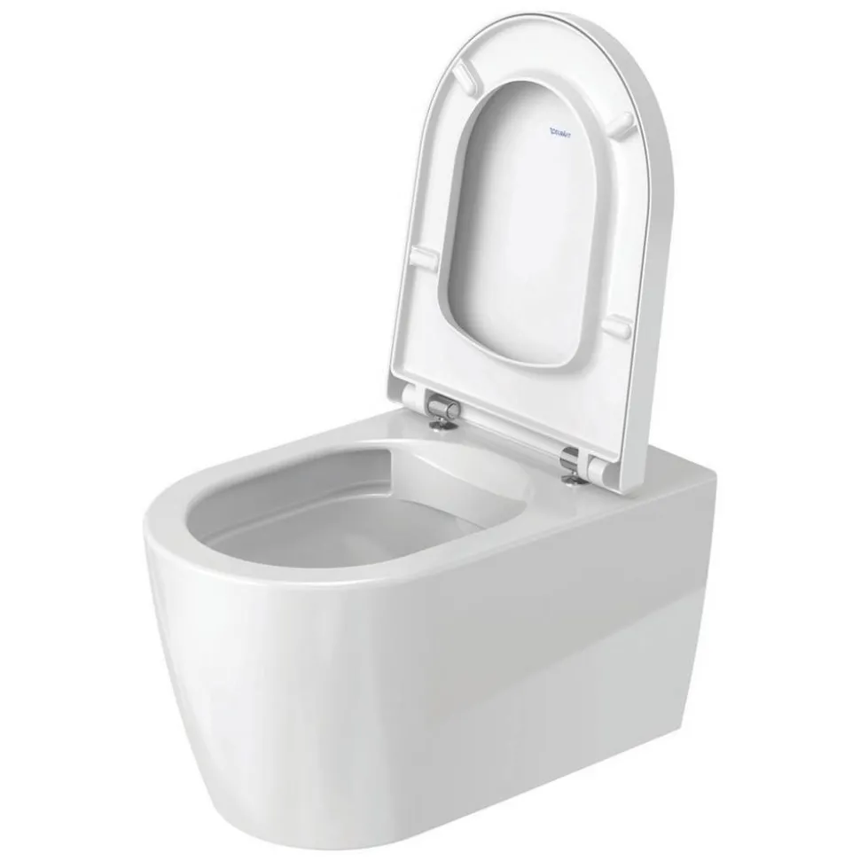 Wand-WC mit Spülrand 'ME by Starck' inklusive WC-Sitz weiß