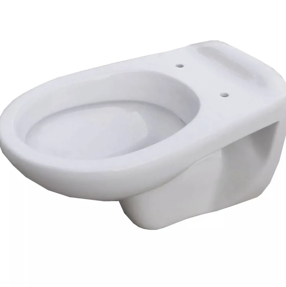 Wand-WC mit Spülrand weiß
