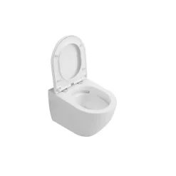 Wand-WC spülrandlos 'Adonis Twister Flush' inklusive WC-Sitz weiß