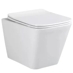 Wand-WC spülrandlos 'Aliki' inklusive WC-Sitz weiß