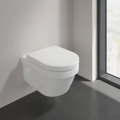 Wand-WC spülrandlos 'Architectura' inklusive WC-Sitz weiß