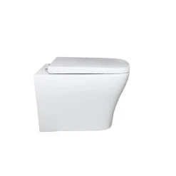 Wand-WC spülrandlos 'Artio' inklusive WC-Sitz weiß