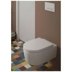 Wand-WC spülrandlos 'Avento' inklusive WC-Sitz weiß