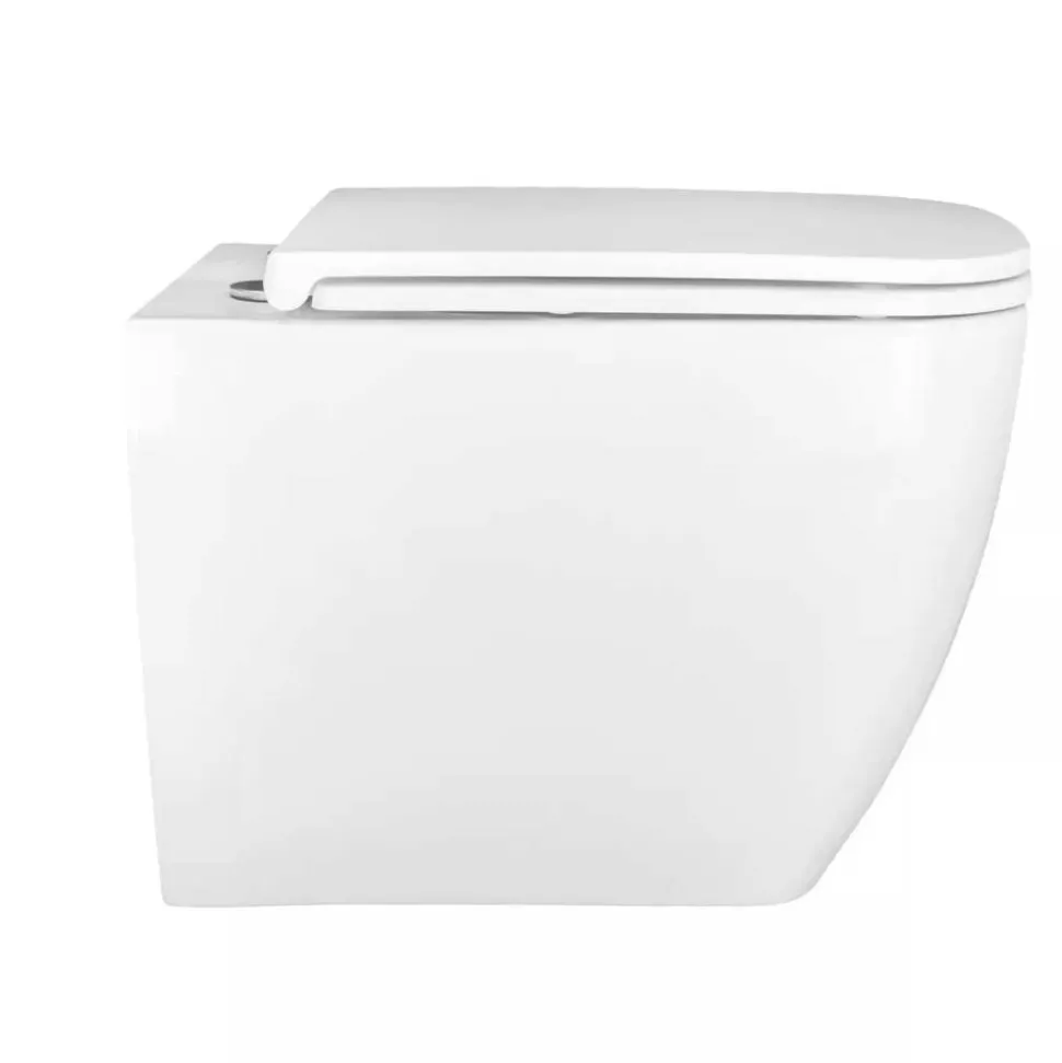 Wand-WC spülrandlos 'Barcelona' inklusive WC-Sitz weiß