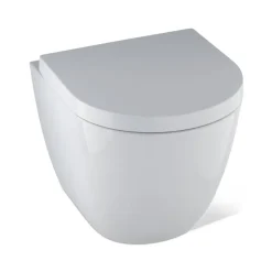 Wand-WC spülrandlos 'Curto' inklusive WC-Sitz weiß