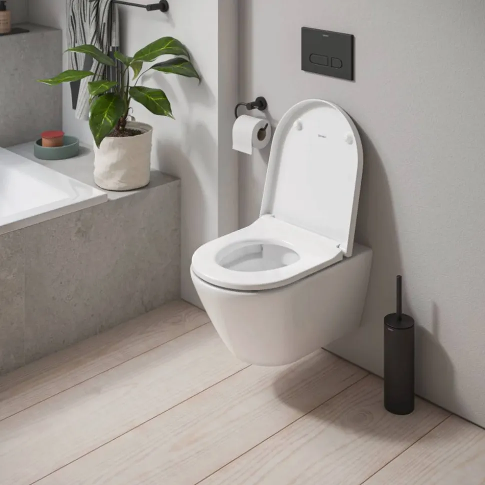 Wand-WC spülrandlos 'D-Code' inklusive WC-Sitz weiß