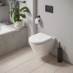 Wand-WC spülrandlos 'D-Code' inklusive WC-Sitz weiß