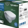 Wand-WC spülrandlos 'D-Code' inklusive WC-Sitz weiß