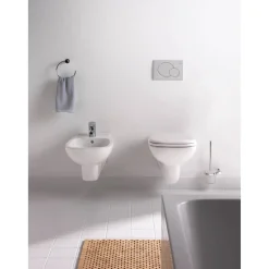 Wand-WC spülrandlos 'D-Code' inklusive WC-Sitz weiß