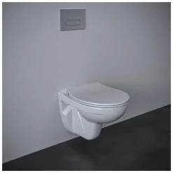 Wand-WC spülrandlos 'Eurovit' inklusive WC-Sitz weiß