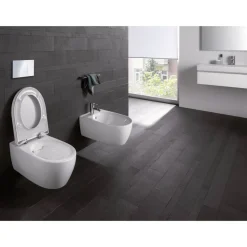 Wand-WC spülrandlos 'Icon' inklusive WC-Sitz weiß