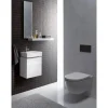 Wand-WC spülrandlos 'iCon' inklusive WC-Sitz weiß kurz