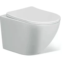 Wand-WC spülrandlos 'Madrid' inklusive WC-Sitz weiß