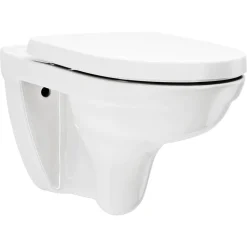 Wand-WC spülrandlos 'O.Novo' inklusive WC-Sitz weiß