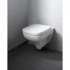 Wand-WC spülrandlos 'Renova Plan' inklusive WC-Sitz weiß