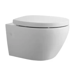 Wand-WC spülrandlos 'Rio' inklusive WC-Sitz weiß