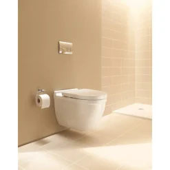 Wand-WC spülrandlos 'Starck 3' inklusive WC-Sitz weiß