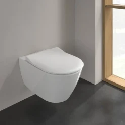 Wand-WC spülrandlos 'Subway 2.0' inklusive WC-Sitz weiß