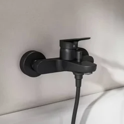 Wannenarmatur 'Ceralife O' schwarz