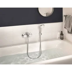 Wannenarmatur 'Pure&Easy' verchromt glänzend silbern