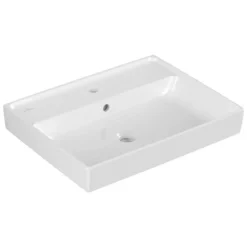 Waschbecken eckig 'Collaro' weiß 60 x 16 x 47 cm