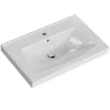 Waschbecken eckig 'Indra' Keramik 76,5 x 7 x 46,5 cm