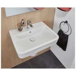 Waschbecken eckig 'O.Novo' weiß 60 x 17,5 x 46 cm