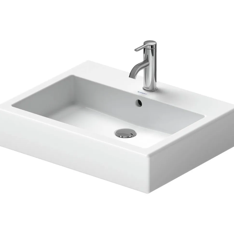 Waschbecken eckig 'Vero' weiß 60 x 16,5 x 47 cm
