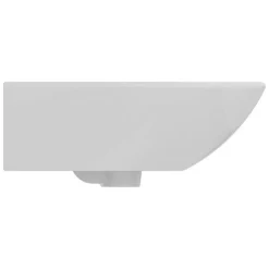 Waschbecken halbrund 'Eurovit' weiß 60 x 18,9 x 47 cm