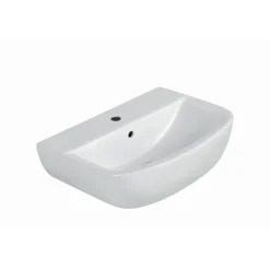 Waschbecken halbrund 'Rekia' weiß 55 x 15,1 x 38,6 cm
