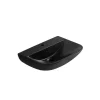 Waschbecken halbrund 'Rivo' schwarz 60 x 17 x 45 cm