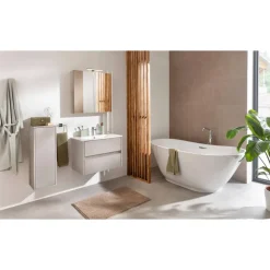 Waschbecken mit Unterschrank 'Compact Line' kaschmir 71 x 51,5 x 46,5 cm