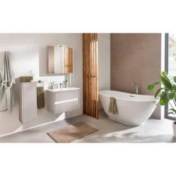 Waschbecken mit Unterschrank 'Compact Line' kaschmir 71 x 51,5 x 46,5 cm