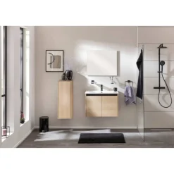 Waschbecken mit Unterschrank 'Compact Line' eichefarben 71 x 51,5 x 46,5 cm