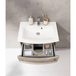 Waschbecken mit Unterschrank 'B.Style' braun 63,2 x 54,3 x 46 cm 2-teilig