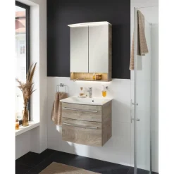 Waschbecken mit Unterschrank 'B.Style' braun 63,2 x 54,3 x 46 cm 2-teilig