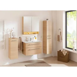 Waschbecken mit Unterschrank 'B.Style' braun 83,2 x 54,3 x 46 cm