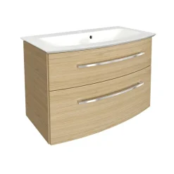 Waschbecken mit Unterschrank 'B.Style' braun 83,2 x 54,3 x 46 cm