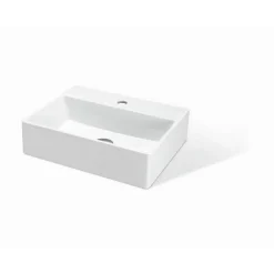 Waschbecken 'Slimline' 45,5 x 36,5 x 12 cm weiß
