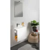 Waschbecken eckig 'X2.0' Gussmarmor weiß 50 x 10 x 25 cm