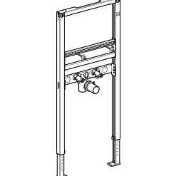 Waschbecken-Element 'Duofix' 112 cm Standarmatur