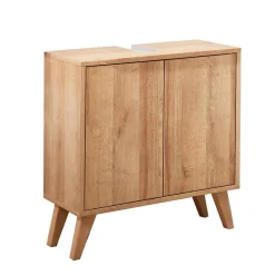 Waschbeckenunterschrank 'Finn' braun matt 60 x 50 x 30,5 cm