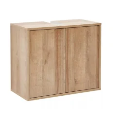 Waschbeckenunterschrank 'Finn' braun matt 60 x 50 x 30,5 cm